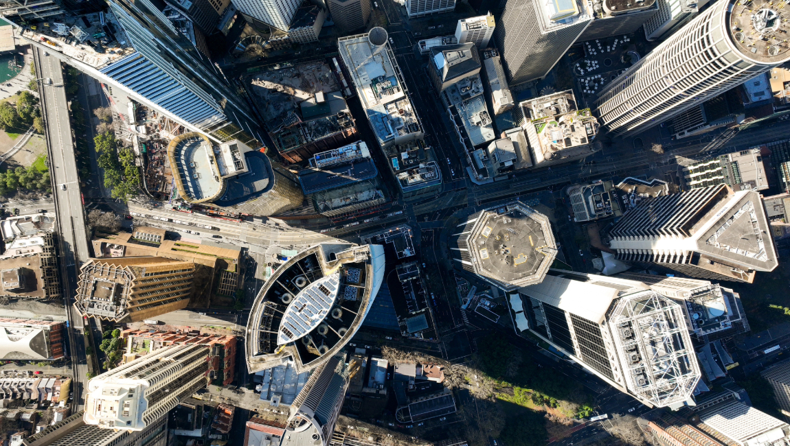 Aerial view of Sidney, Australia